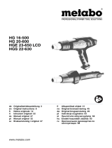 Metabo HG 16-500 Manuale utente