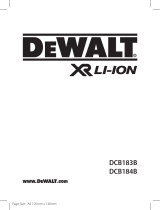 DeWalt DCB183 18V XR Slide 2.0Ah Li Ion Battery Manuale utente