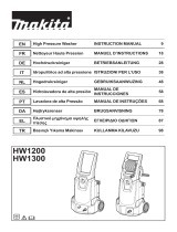 Makita HW1200, HW1300 High Pressure Washer Manuale utente
