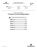 Orthofix 3 Degree Anterior Cervical Plating System Manuale utente