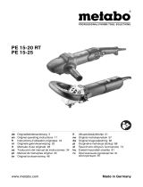 Metabo PE 15-25, PE 15-20 RT Angle Polisher Manuale utente