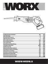 Worx WX516, WX516.X S Cordless Reciprocating Saw Manuale utente