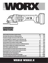 Worx WX812.X 20V Cordless Brushless Angle Grinder Manuale utente