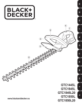 BLACK PLUS DECKER GTC1850L20 18V Li-Ion 45cm Cordless Hedge Trimmer Manuale utente