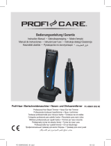 ProfiCare PC-HSM/R 3052 NE Professional Hair Beard Trimmer plus Nose Ear Hair Trimmer Manuale utente