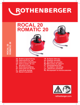 Rothenberger ROCAL 20, ROMATIC 20 Anti Line Water Pump Manuale utente