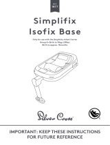 Silver Cross Simplifix Isofix Manuale utente