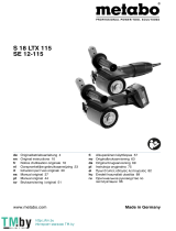 Metabo S 18 LTX 115, SE 12-115 Cordless Burnishing Machine Manuale utente