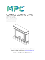 MPC CORNICE-CAMINO-LIPARI Cream White Frame for Electric Fireplace Manuale utente
