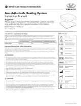 VARILITE Non-Adjustable Seating System Manuale utente