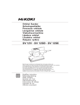 Hikoki SV12V Orbital Sander Manuale utente