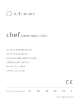turbionaire chef 60/90 WALL PRO Kitchen Cooker Hood Manuale utente
