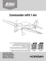 E-flite E-flite EFL14850 Commander mPd 1.4m Electric Airplane Manuale utente