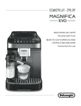 DeLonghi ECAM29X.6Y – 29X.8Y Magnifica EVO Automatic Espresso Machine Manuale utente