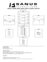 Sanus EFA31 Four-Shelf Audio Rack Manuale utente