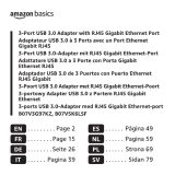 Amazon Basics B07V3G97KZ Manuale utente