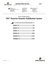 Orthofix TDX Manuale utente