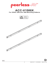 PEERLESS-AV Peerless-AV ACC-V1500X Mounting Rail Kit Manuale utente