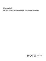 HOTO 20V Cordless High Pressure Washer Manuale utente