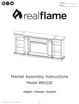 Real Flame 8022E Winterset Slim Electric Fireplace Media Console Manuale utente