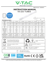 V TAC V-TAC T8 LED Tubes Manuale utente