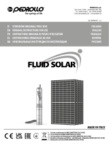 PEDROLLO Fluid Solar Istruzioni per l'uso