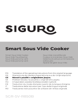 SIGURO SGR-SV-R850B Smart Sous Vide Cooker Istruzioni per l'uso