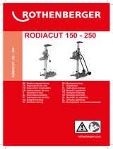 Rothenberger RODIACUT 150 – 250 Diamond Drill System Istruzioni per l'uso