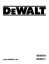 DeWalt D25810 Istruzioni per l'uso