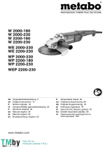 Metabo W 2000-180 Cumi 2000 Watts Angle Grinder Istruzioni per l'uso