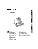 Hikoki C 3607DA Cordless Circular Saw Istruzioni per l'uso