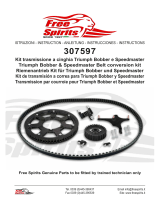 Freespirits 307597 Triumph Bobber and Speedmaster Belt Conversion Kit Istruzioni per l'uso