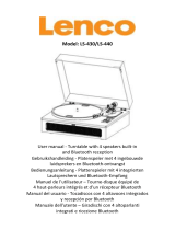 Lenco LS-440BUBG Turntable Manuale del proprietario