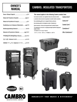 Cambro Insulated Transporters Front Loading Food Pan Carriers Manuale del proprietario