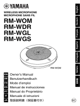 Yamaha RM-WGS Manuale del proprietario