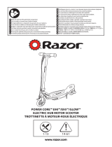 Razor Power Core E90/E95 /Glow Electric Hub Motor Scooter Manuale del proprietario