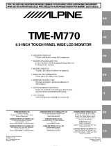 Alpine TME-M770 Manuale del proprietario