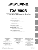 Alpine TDA-7592R Manuale del proprietario