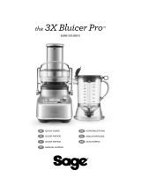 Sage BJB815/SJB815 3X Bluicer Pro Juicer/Blender Guida utente