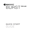 ROCCAT Burst Pro Guida utente