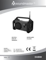 Soundmaster DAB80 Guida utente