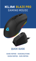 KLIM Blaze Pro Rechargeable Wireless Gaming Mouse Guida utente