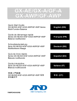 AND GX-AE/GX-A/GX-AWP/GX-AWP Series Multi Function Balance Guida utente