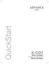 Advance Paris X-CD7 Guida utente