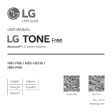 LG Tone Free Bluetooth Stereo Headset Manuale utente