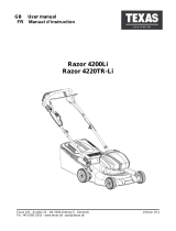 Texas v200Li Lawn Mower Razor Manuale utente