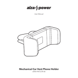 alza cz APW-PHFCCP01B Mechanical Car Vent Phone Holder Manuale utente