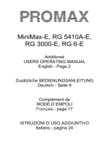 Promax RG 5410A-E Manuale utente