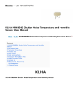 KLHA KM63B89 Shutter Noise Temperature and Humidity Sensor Manuale utente