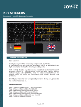 Joy-it Country Specific Keyboard Manuale utente